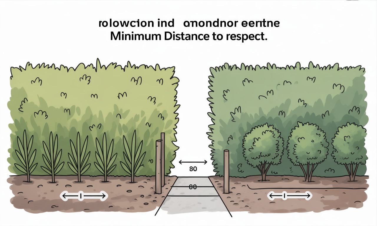 découvrez quelle distance minimale respecter pour la plantation d'une haie afin d'assurer une croissance optimale tout en respectant les règles de voisinage.