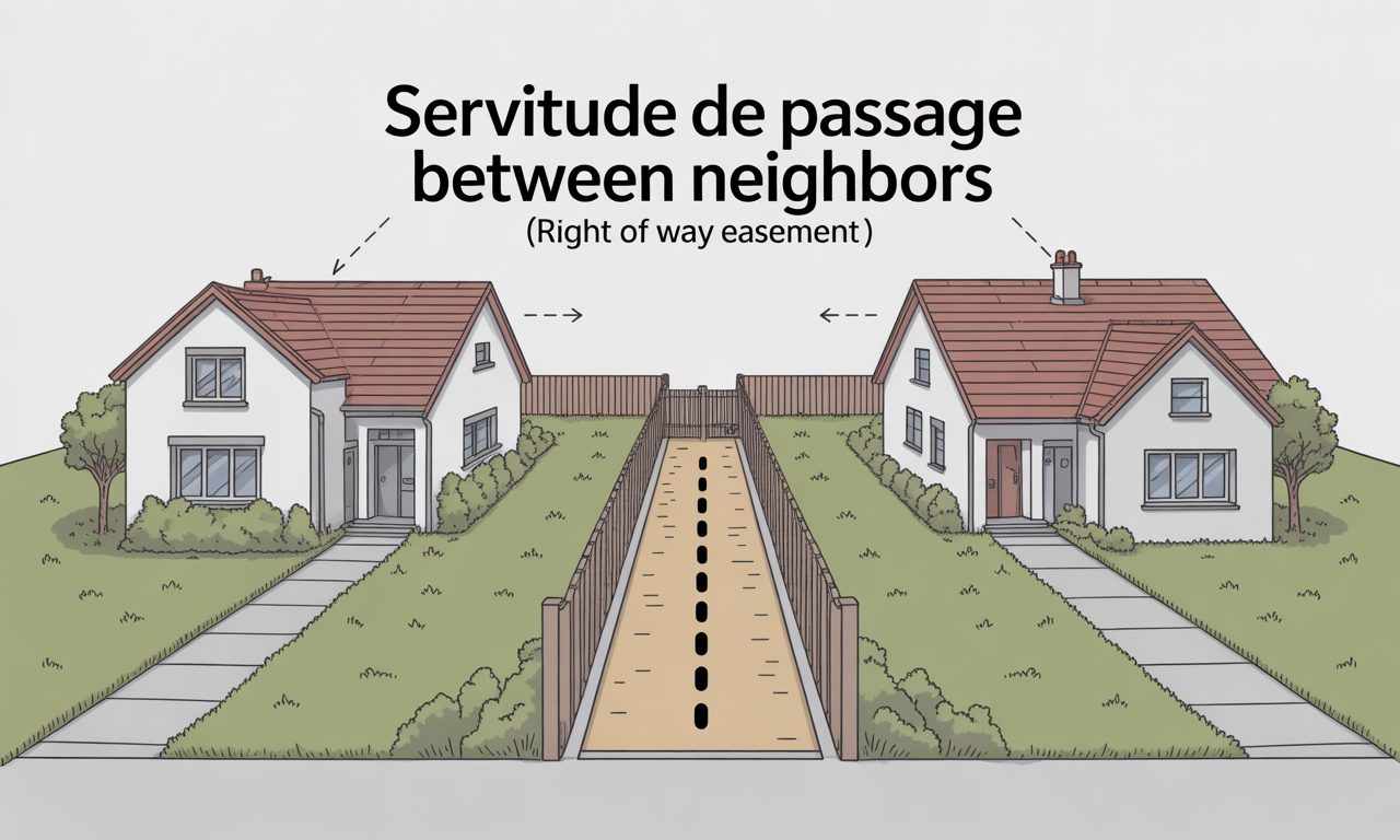 découvrez comment créer une servitude de passage entre voisins, les démarches légales à suivre et les conseils pour éviter les conflits.